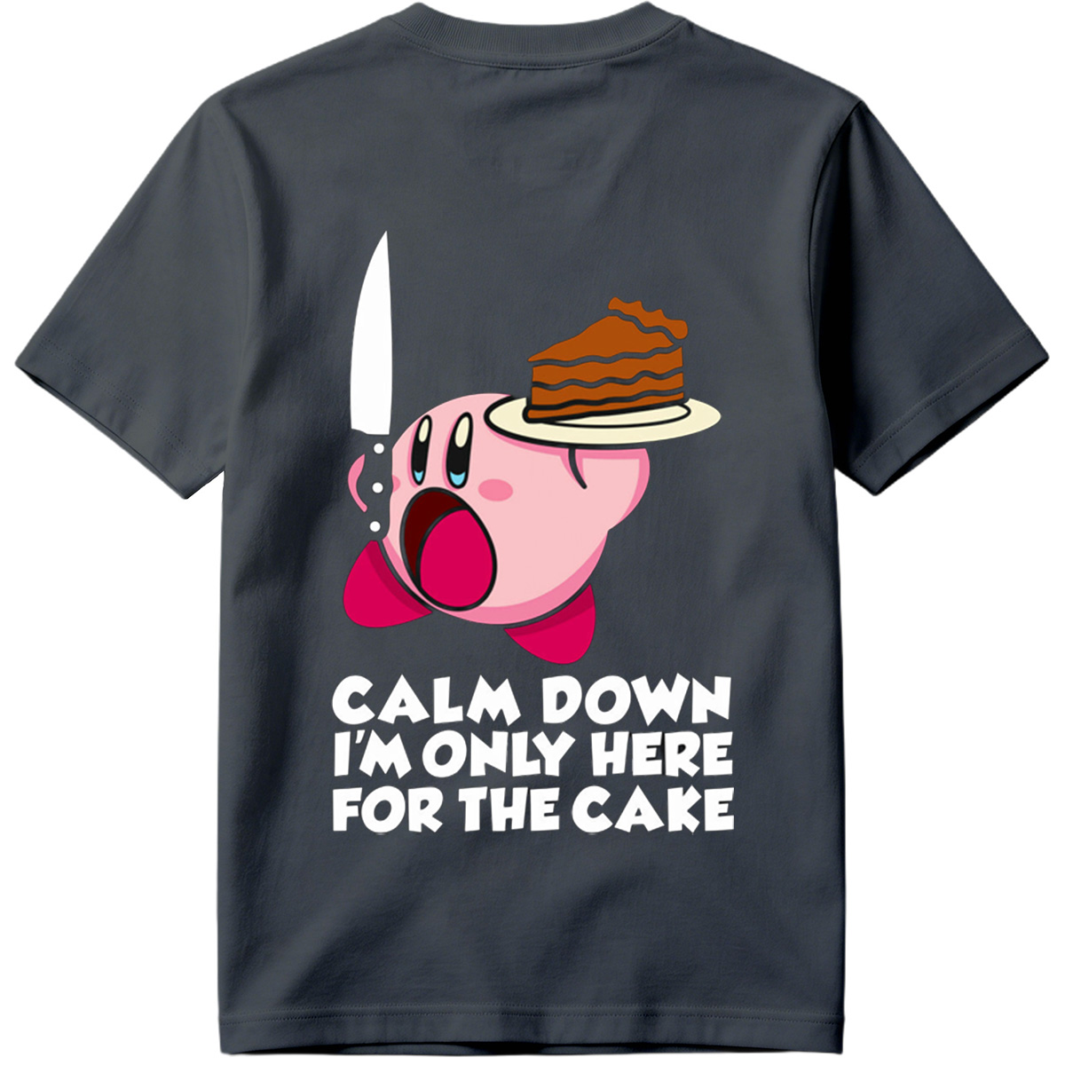 Kirby Cake Knife Humor - Tee