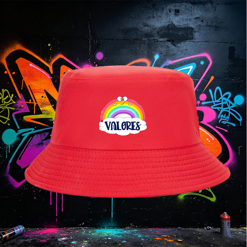 Unisex Bucket Hat with Rainbow and 