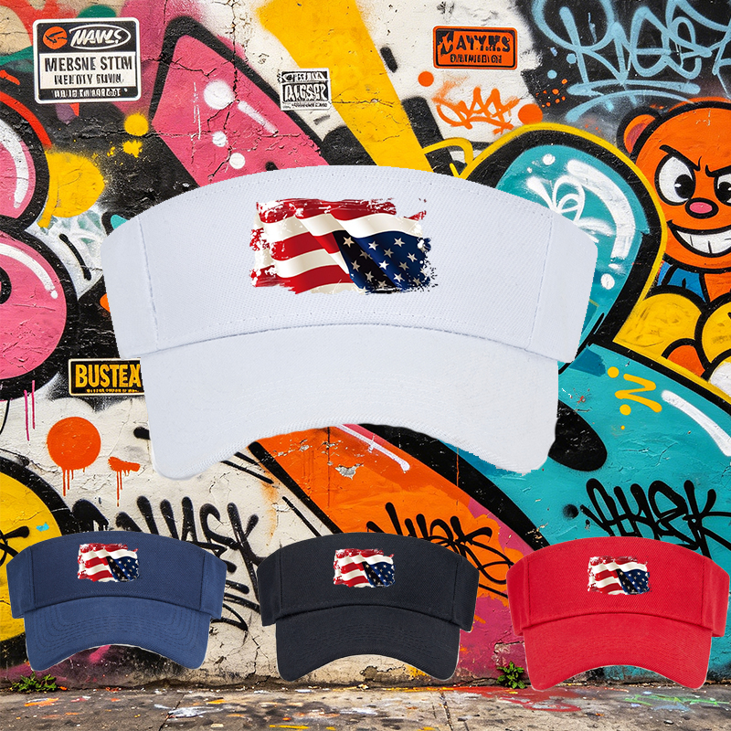 Unisex Classic Mesh Cap with USA Flag Print - Lightweight Breathable Sun Hat for Outdoor Activities, Ideal for Adults Seeking Patriotic Style and Comfort During Beach, Camping, or Travel Adventures
