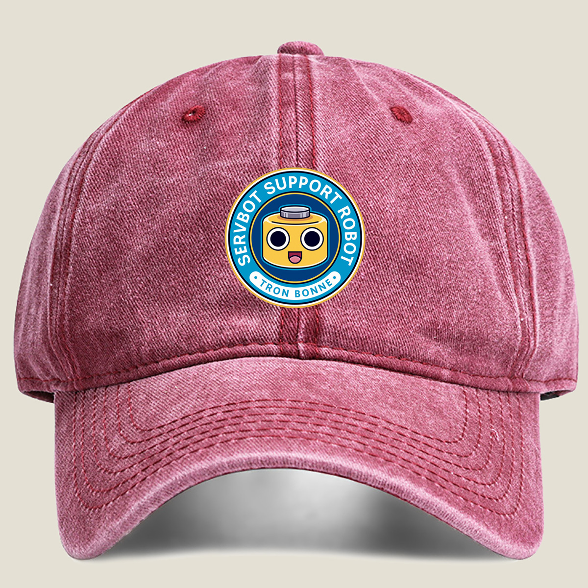 Tron Bonne Servbot Support Robot - Washed Denim - Baseball Cap