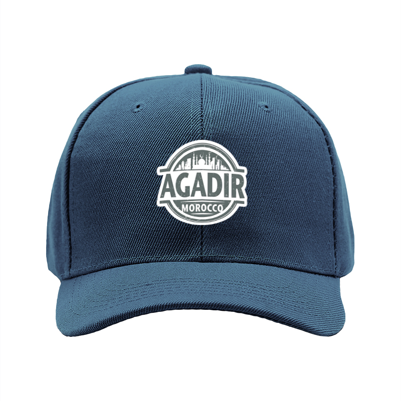 1pc New Baseball Cap Agadir Morocco City Print Adjustable Unisex Hat for Travel Outdoor Activities Adults Men Women Fashion Streetwear Sun Protection Casual Wear
