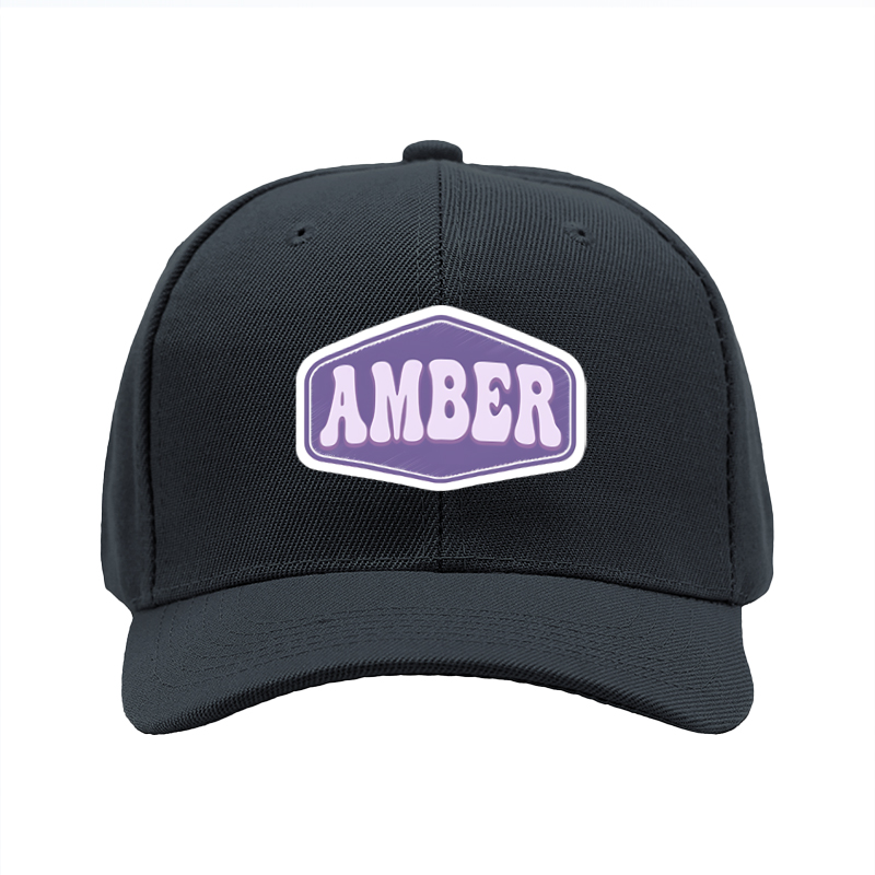 1pc New Baseball Cap with Amber Logo Print Unisex Adjustable Hat for Outdoor Activities and Casual Wear Suitable for Adults and Teens
