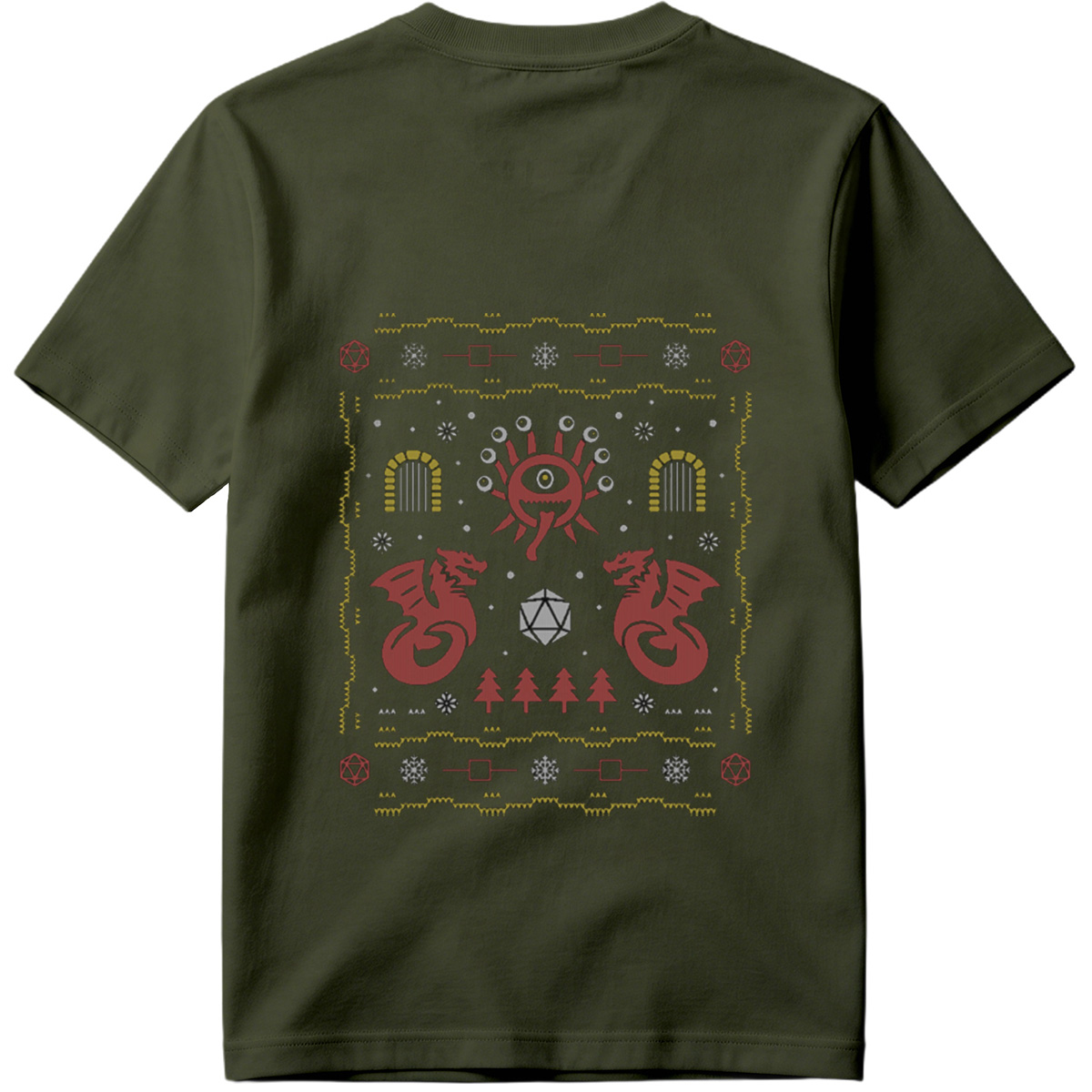 D&D Holiday Dragon & Eye of Vecna Sweater - Tee