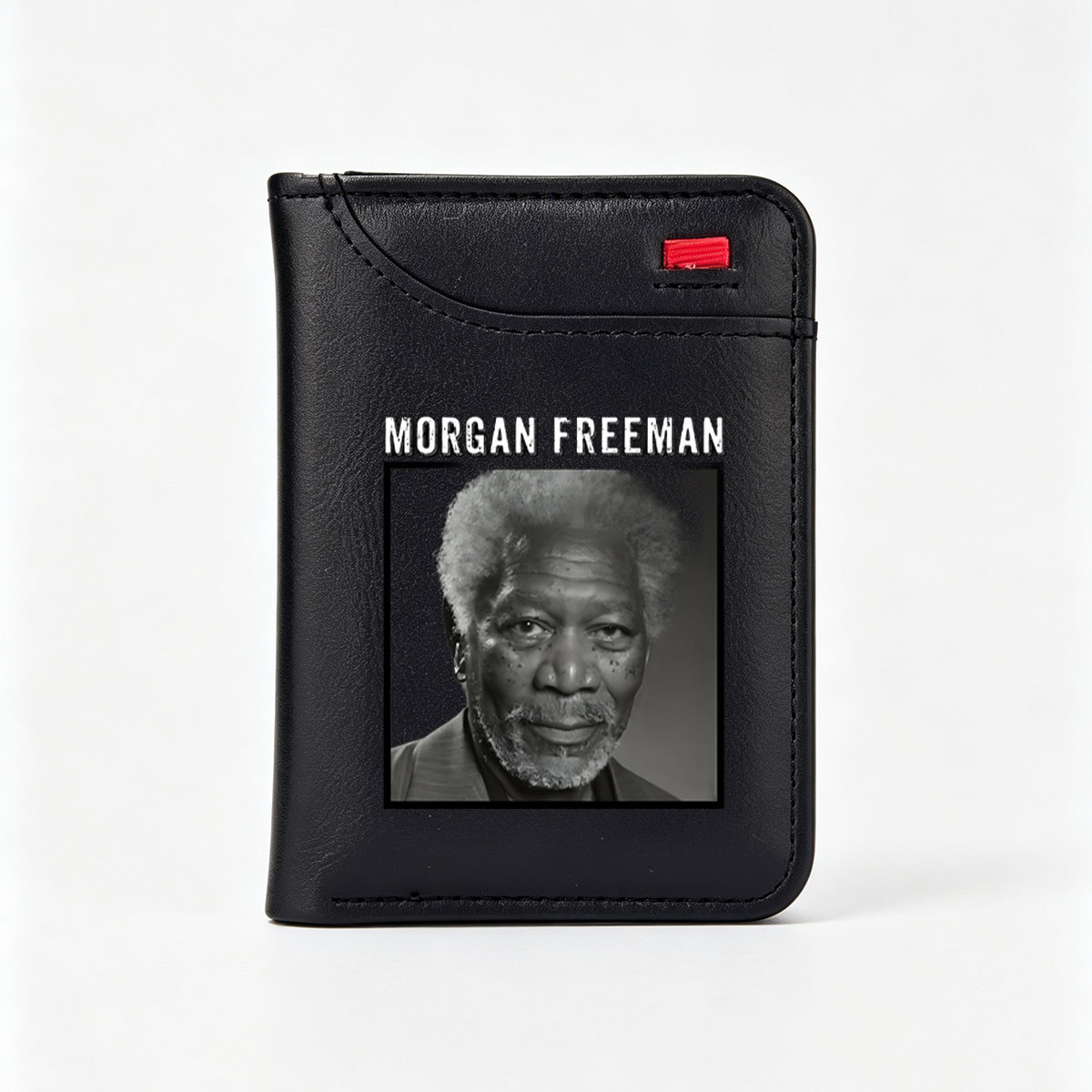Morgan Freeman: Iconic Actor and Voice of Wisdom - Vertical Style Wallet