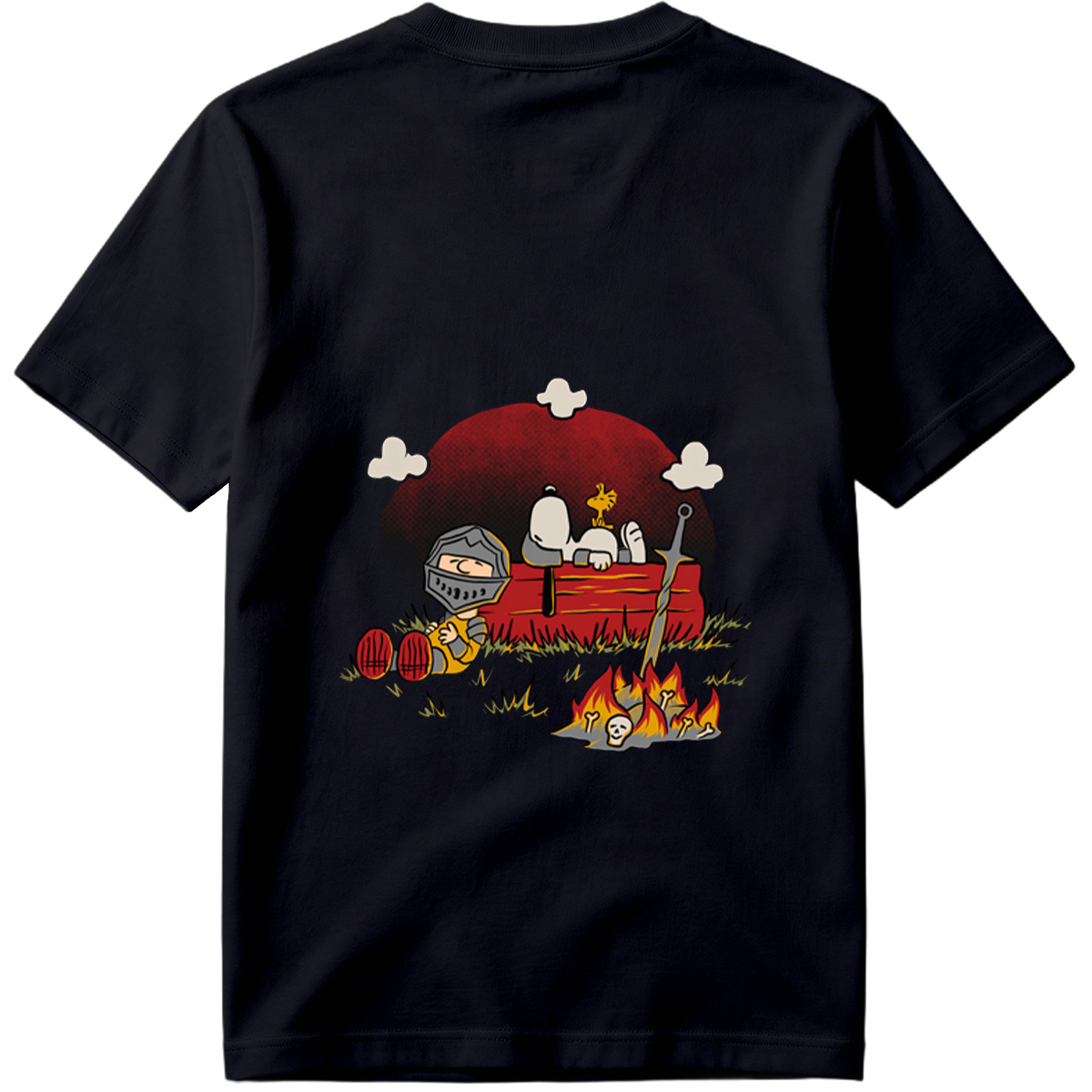 **Title:** Knight and Bone in the Moonlight - Tee
