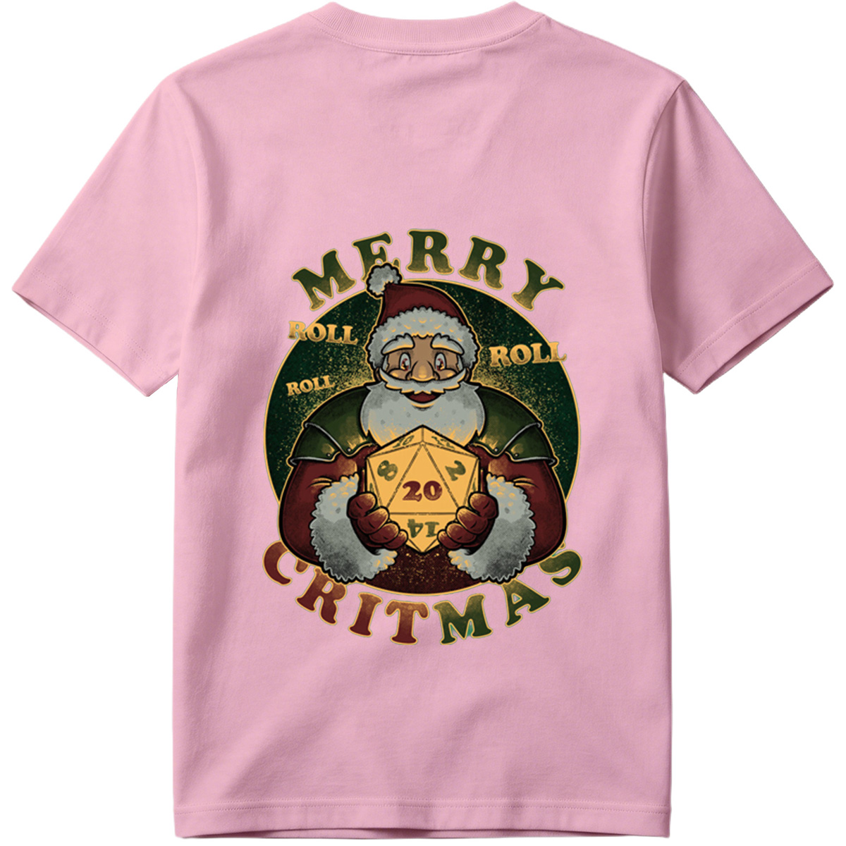 Merry Rollmas: Santa with D20 - Tee