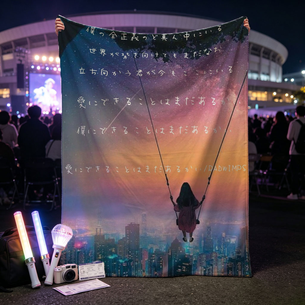 RADWIMPS Cityscape Swing Night Sky Starry View - Blankets