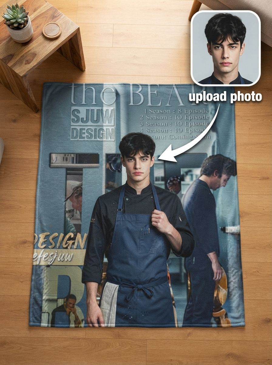 Custom Photo Flannel Blanket Personalized Face Portrait Plush Throw Ultra Soft Anti-Pilling Cozy Bedding Gift