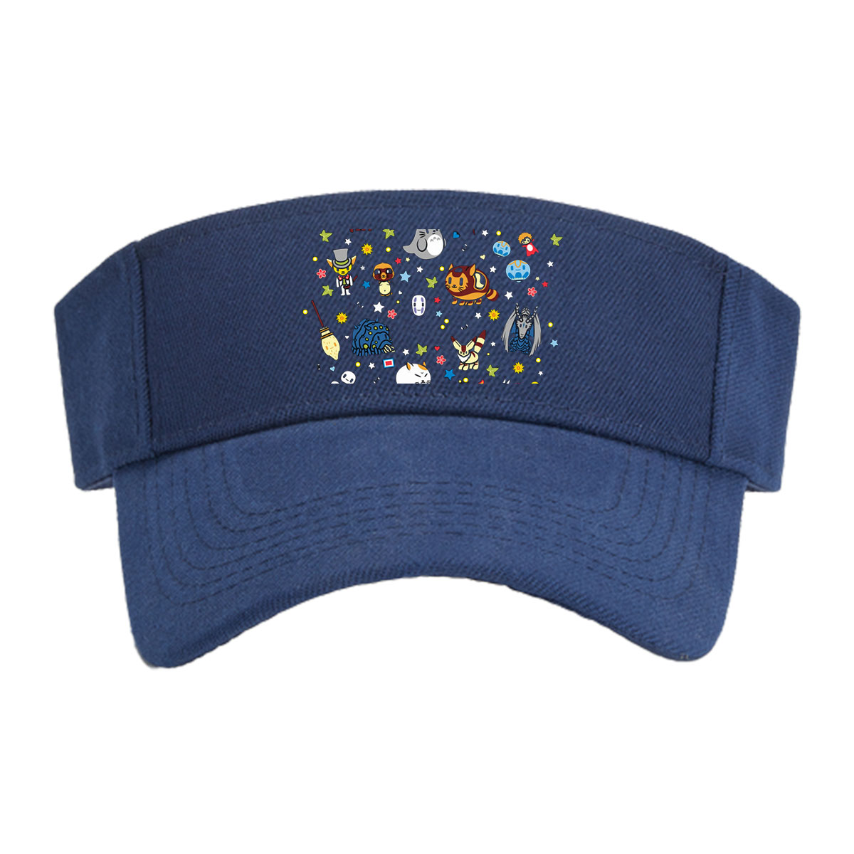Totoro, Pikachu, and Studio Ghibli Characters in a Starry Night Parade -  Visor cap