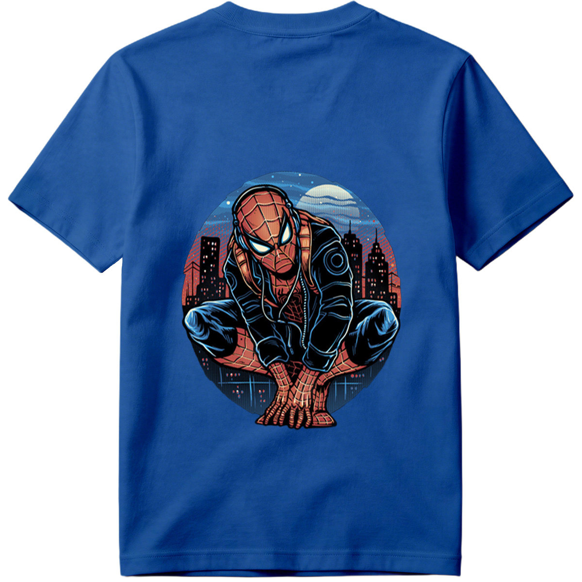 Spider-Man in Urban Night Scene - Tee