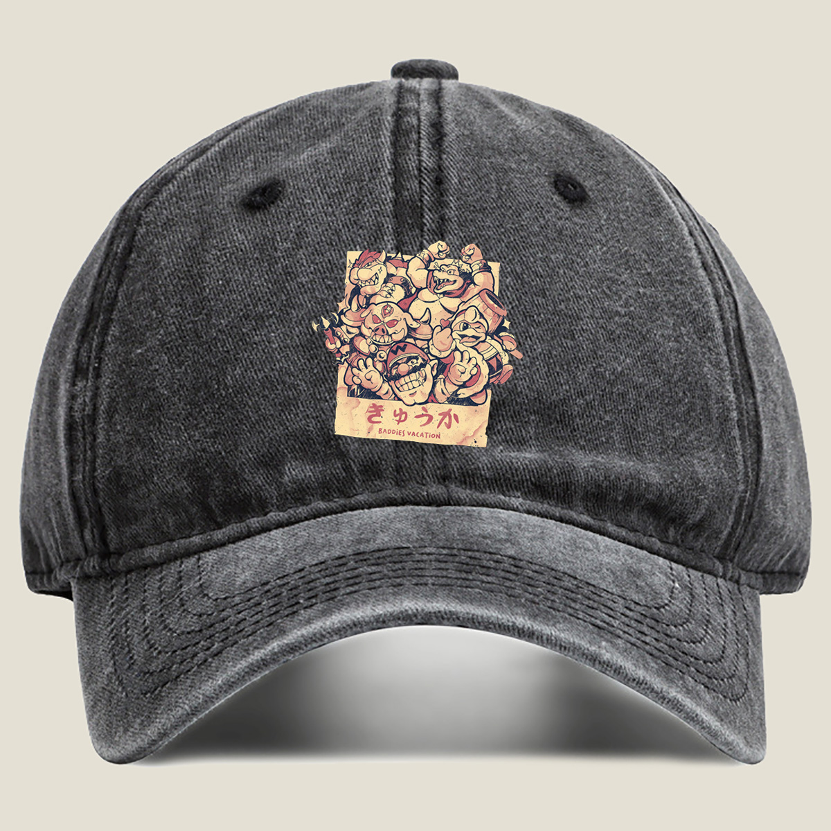 Mario Baddies Vacation - Washed Denim - Baseball Cap