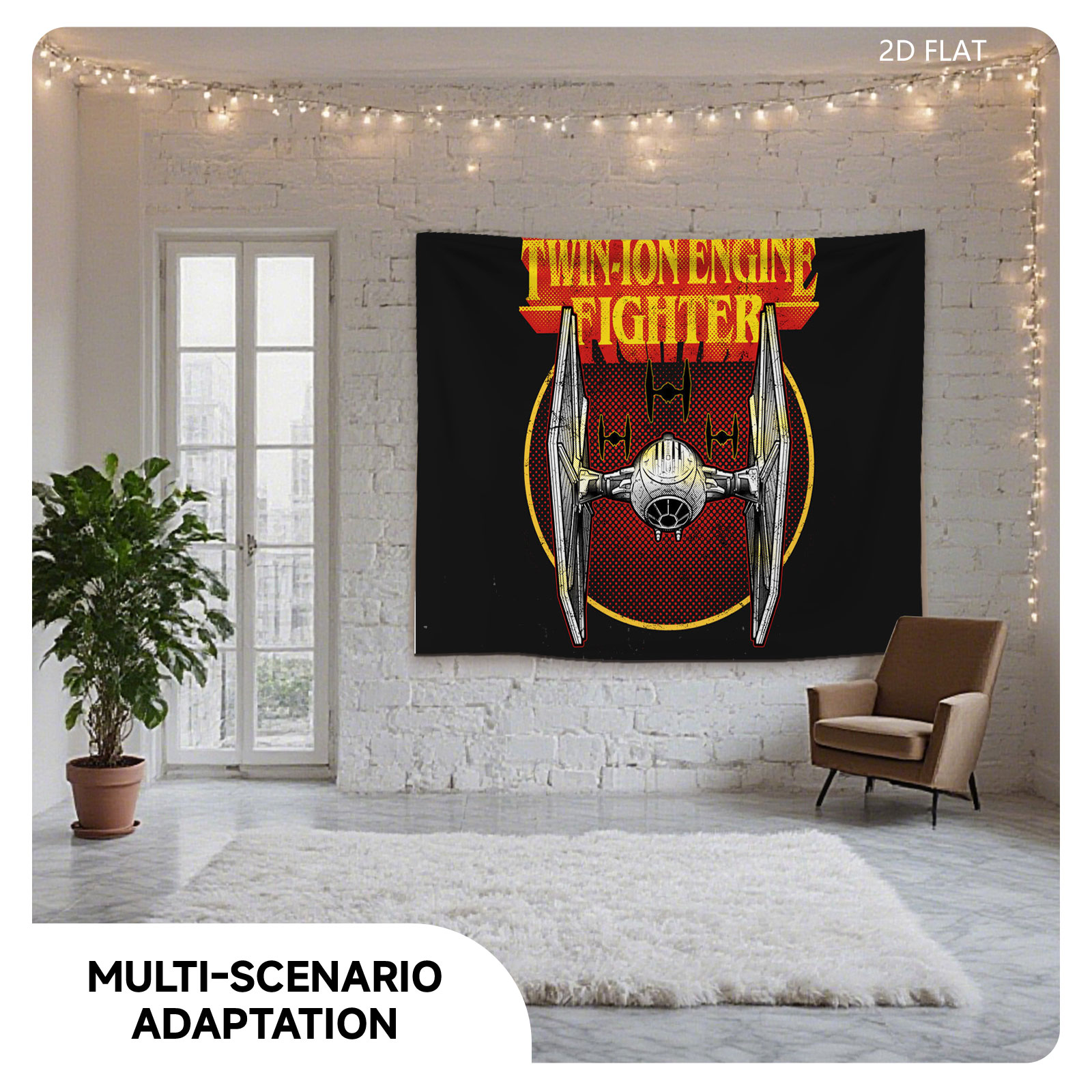 Twin-Ion Engine Fighter TIE Fighter Star Wars Design - Tapestry