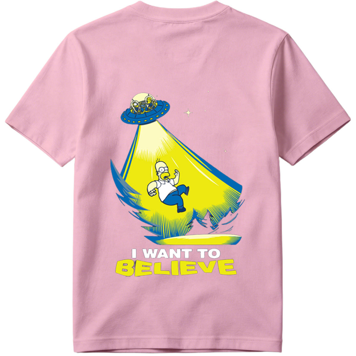 The Simpsons Homer Abduction I Want to Believe - Tee