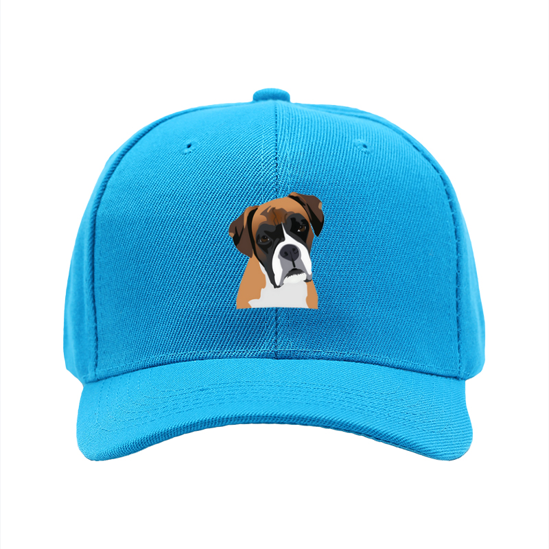 1pc New Baseball Cap Boxer Dog Print Unisex Adjustable Hat for Outdoor Activities and Casual Wear Adults and Teens Fashion Accessory