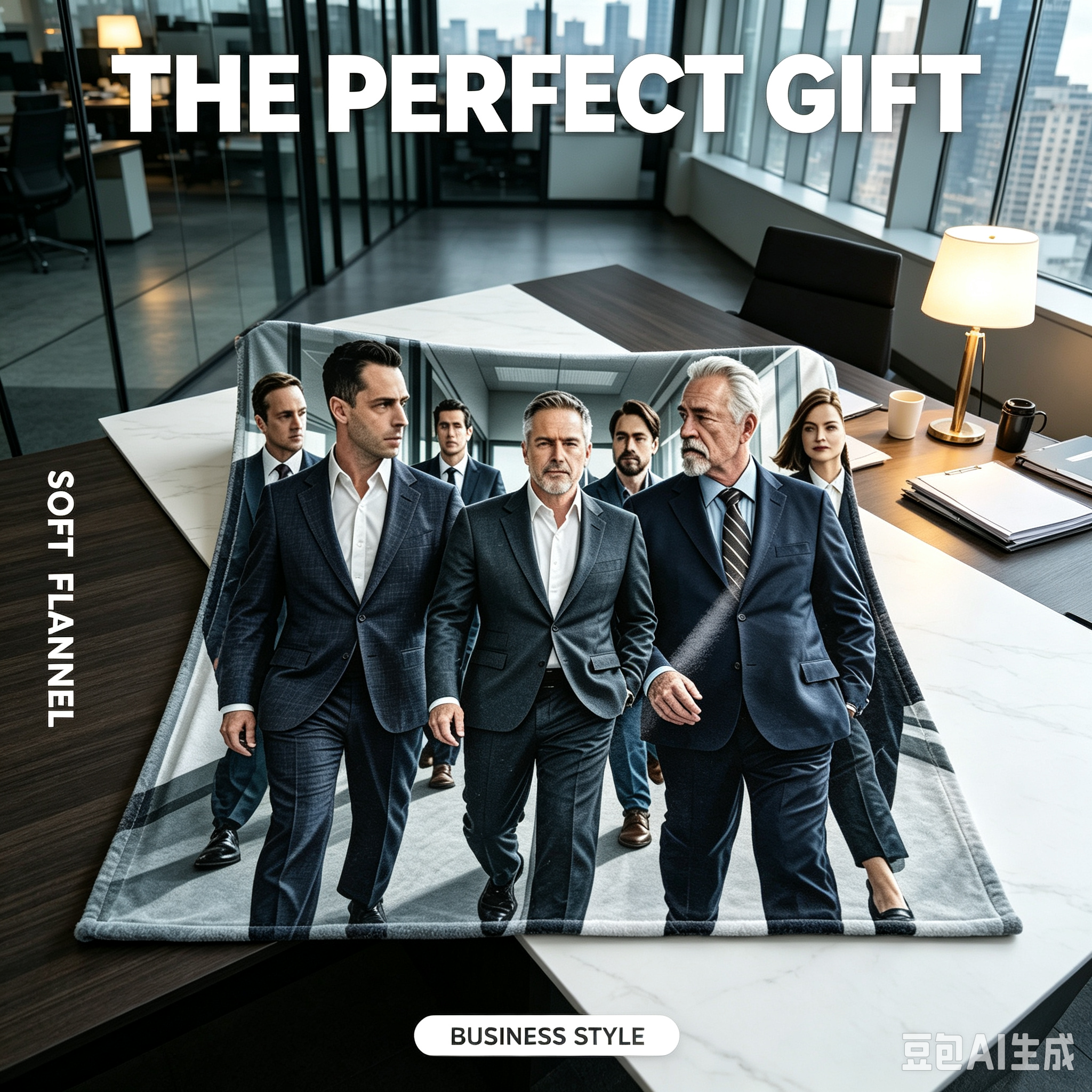 Custom Face Blanket Featuring The Good Fight Cast in Formal Attire Flannel Blanket Perfect for Couch or Bed Use Ideal Gift for Fans of Legal Drama TV Series