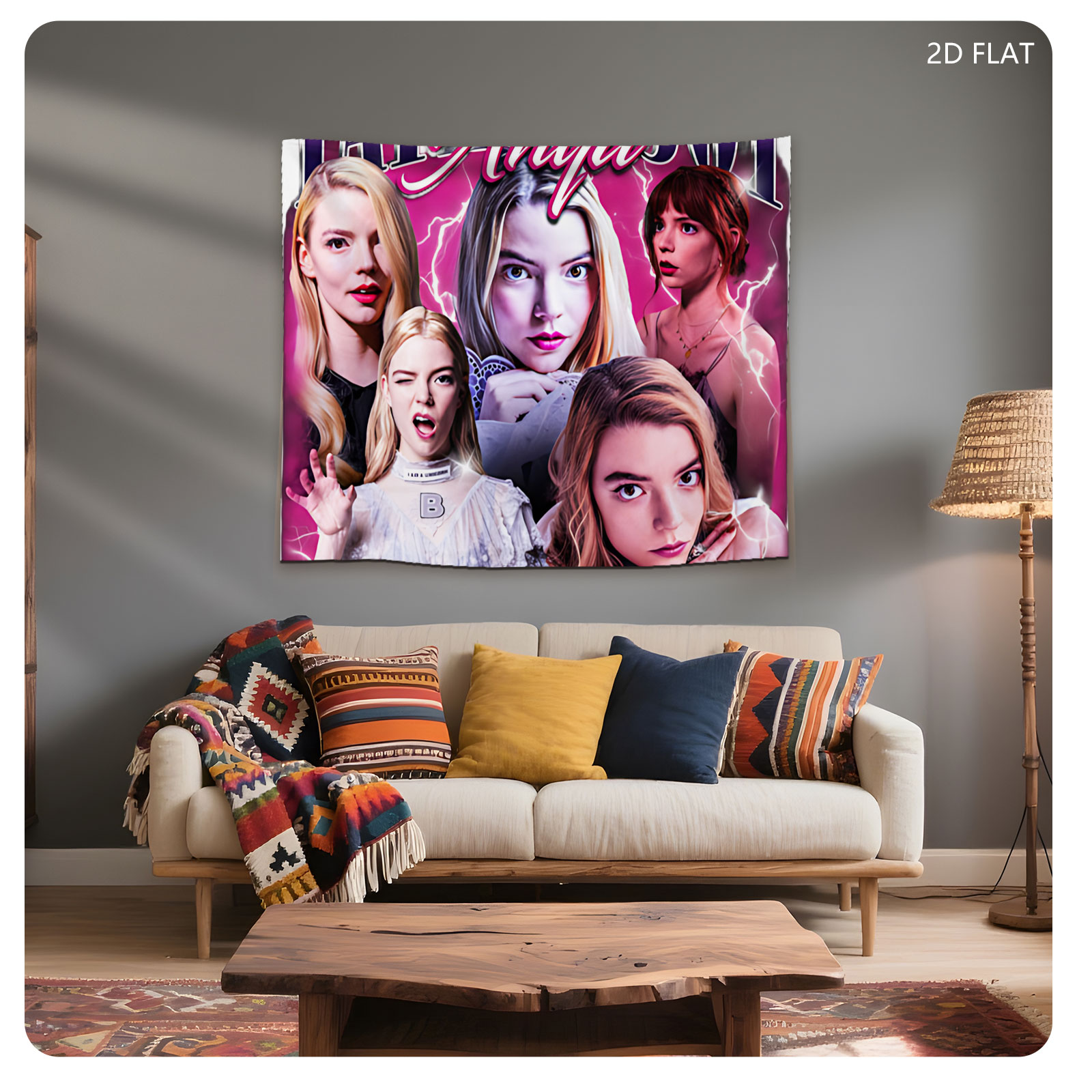 Taylor Joy Anya: Celestial Roles & Characters Collage - Tapestry