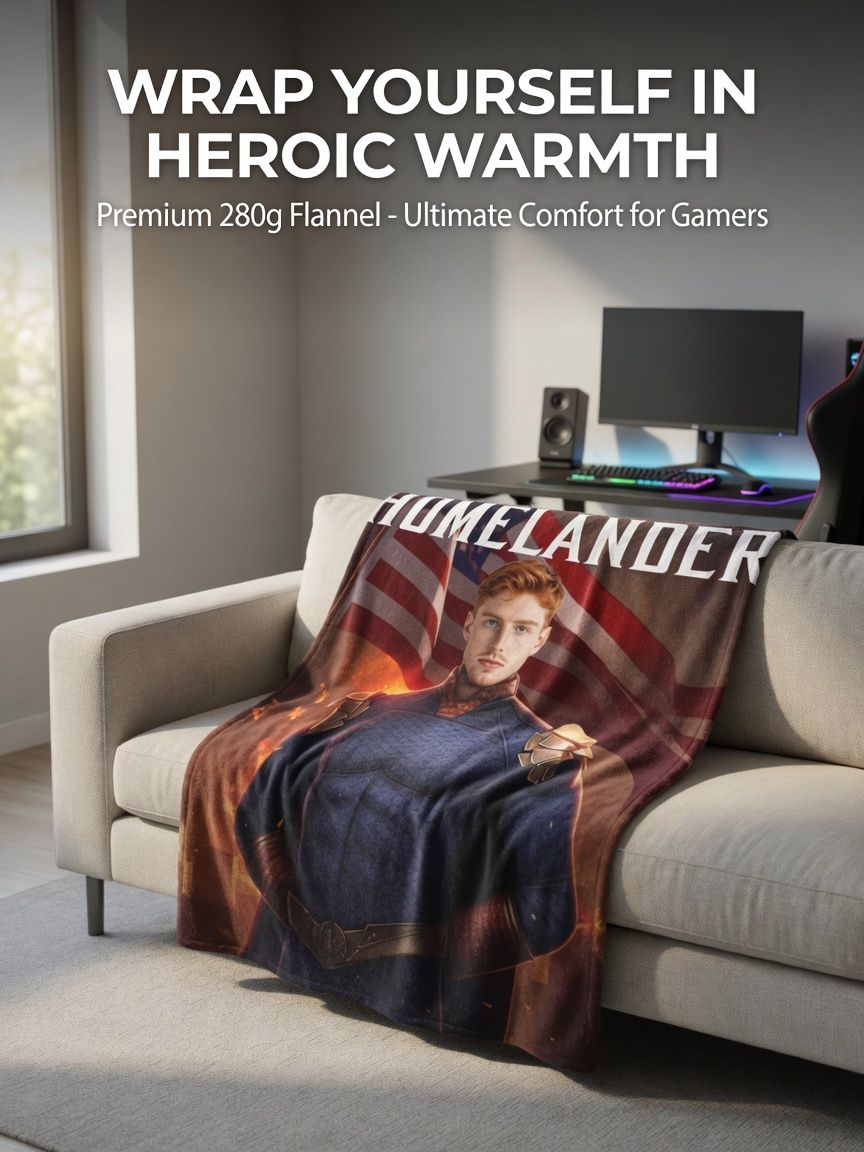 Custom Face Flannel Blanket Personalized Superhero Portrait Ultra Soft Fleece Bed Couch Throw for Memorable Gifts