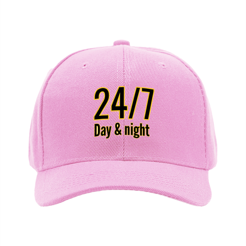 1pc New Baseball Cap with 24/7 Day & Night Print Unisex Adjustable Hat for Outdoor Activities and Daily Wear Suitable for Adults and Teens