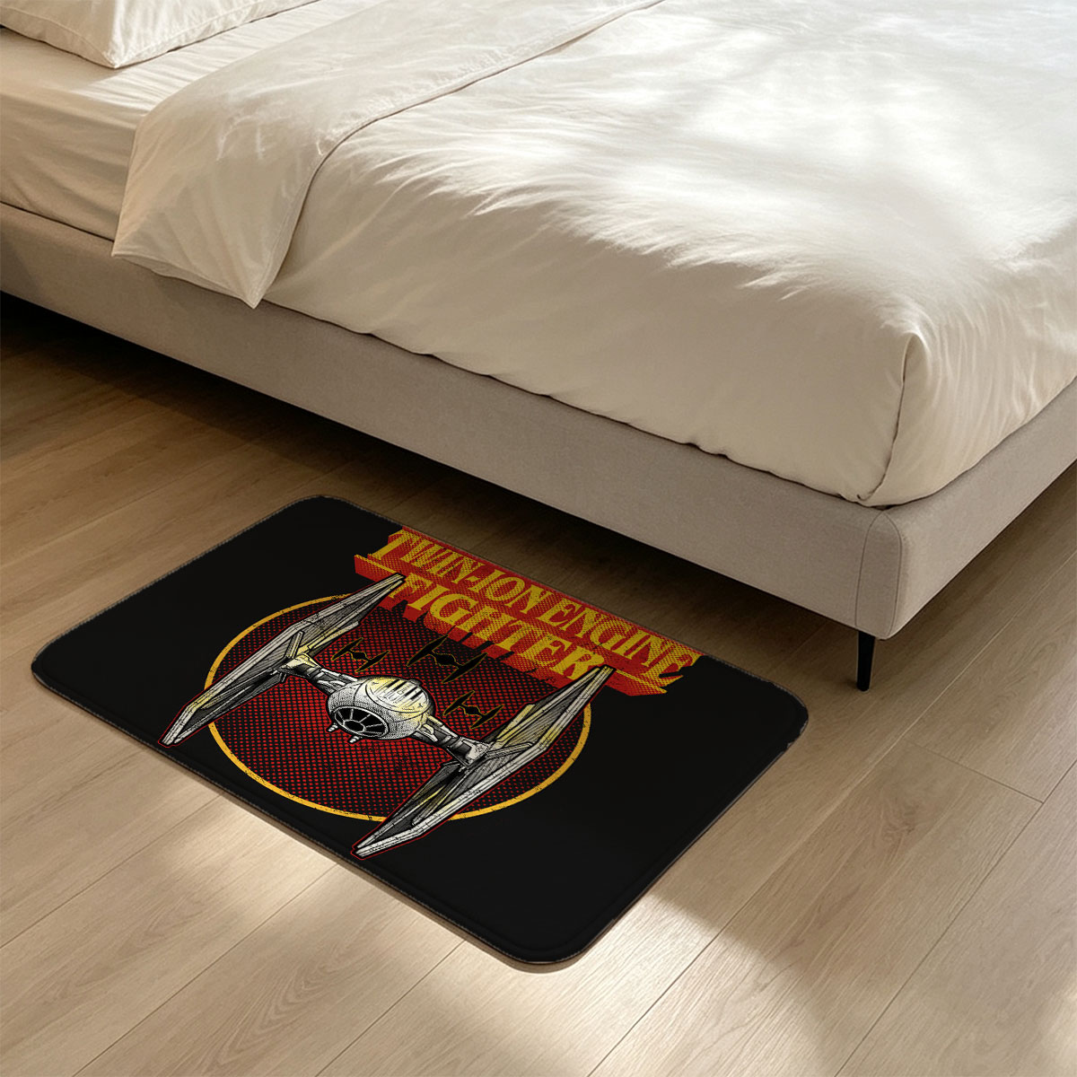 Twin-Ion Engine Fighter TIE Fighter Star Wars Design - Flannel floor mat