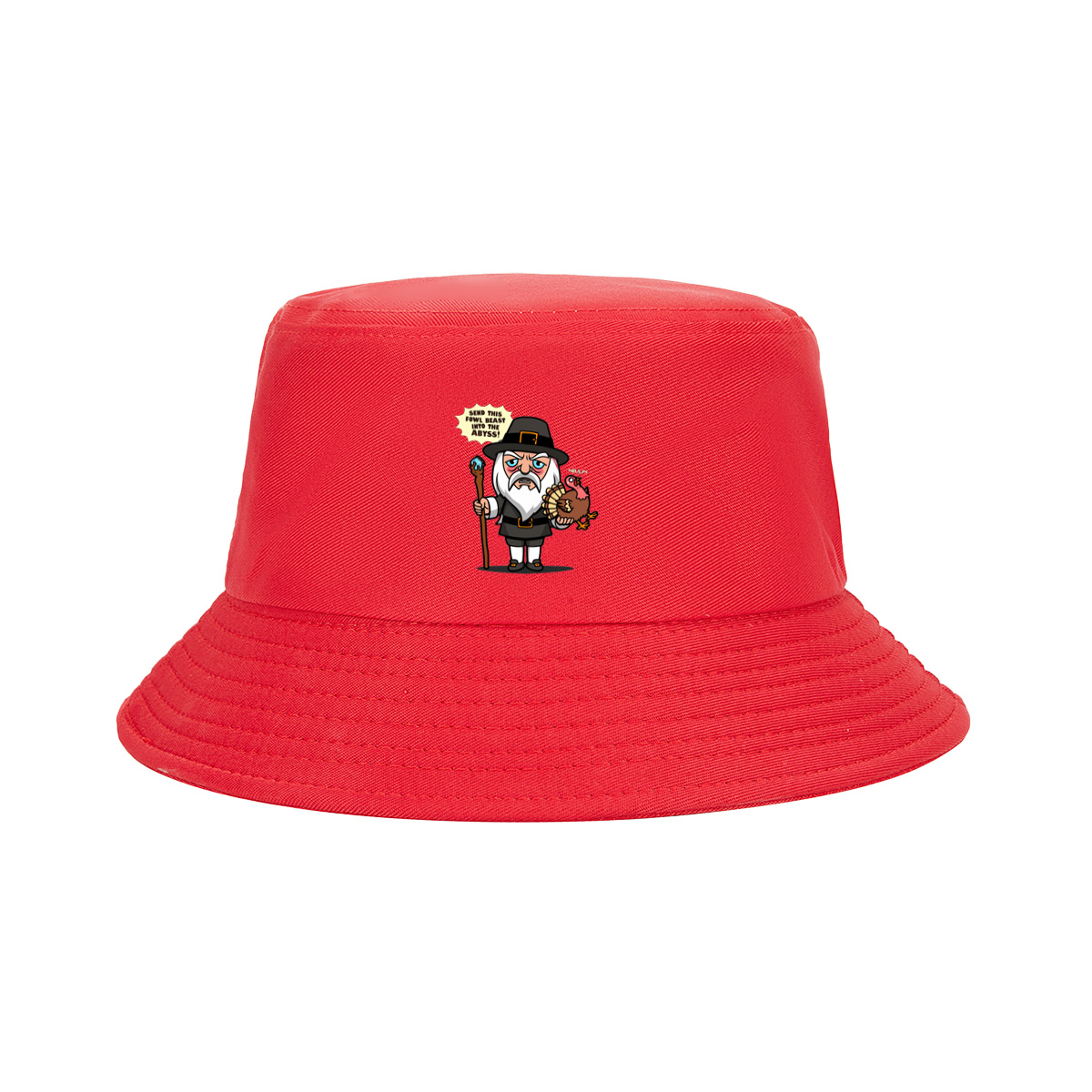 Pilgrim Wizard and Turkey - Fisherman's Hat