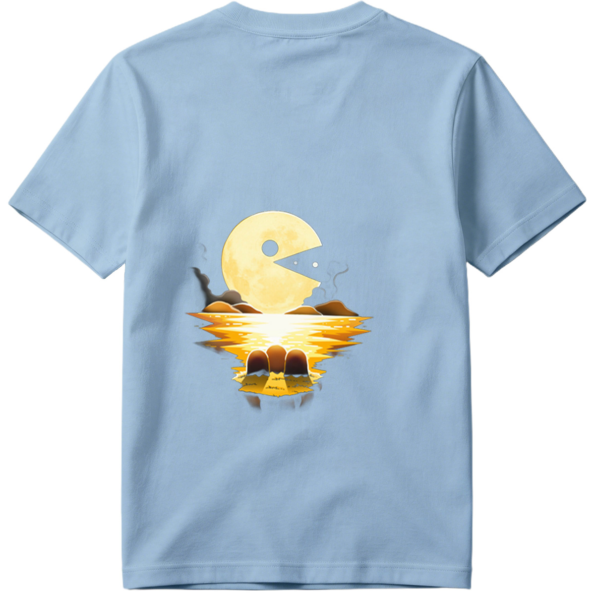 Pac-Man Moon Reflection - Tee