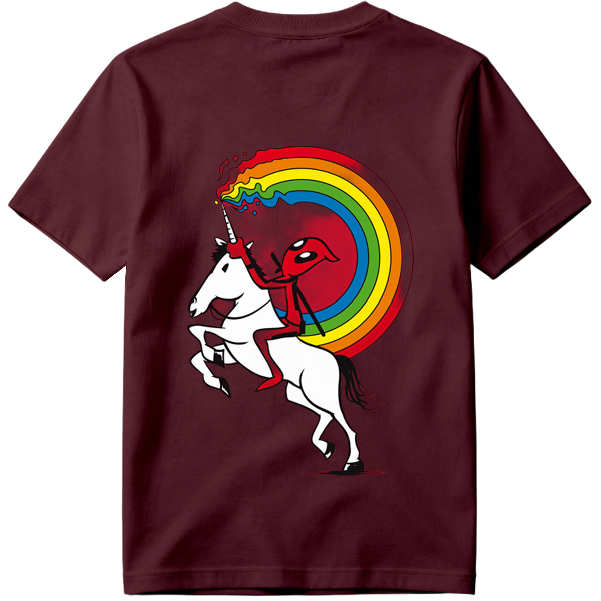Unicorn Rider with Rainbow Trail - Tee