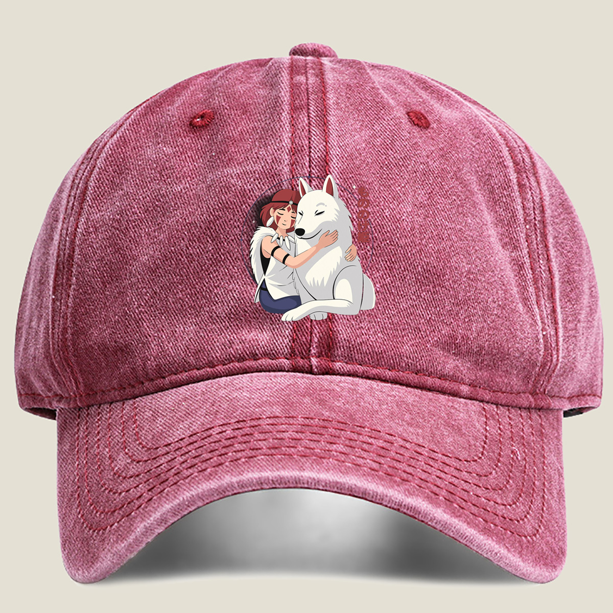 Princess Mononoke: San and Moro - Washed Denim - Baseball Cap