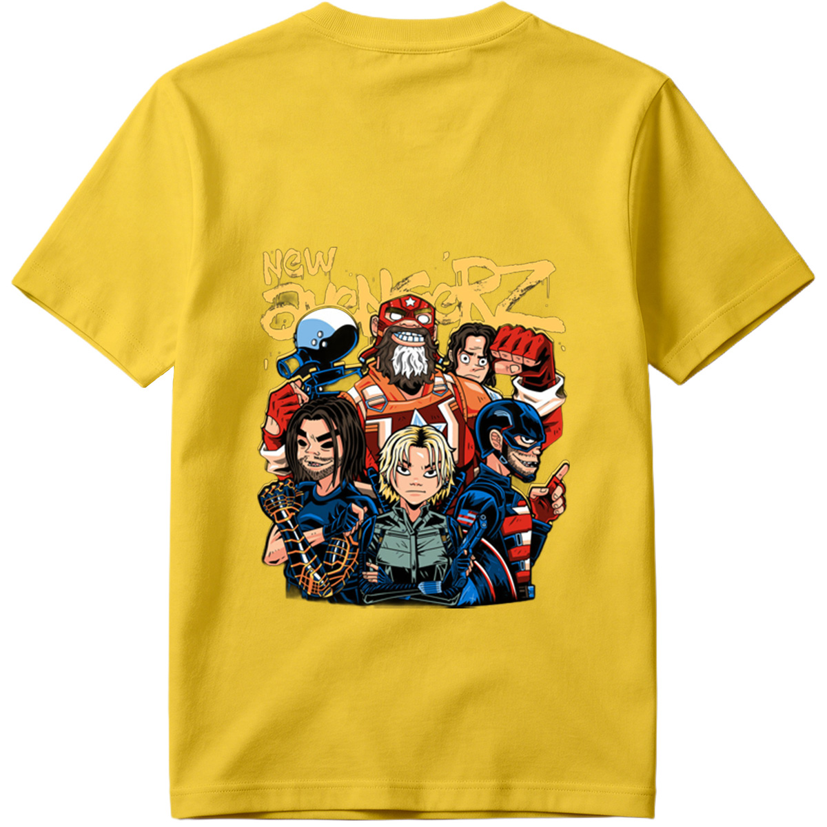New Avengers: Captain America, Iron Man, Thor, Black Widow, Hulk, Hawkeye - Tee