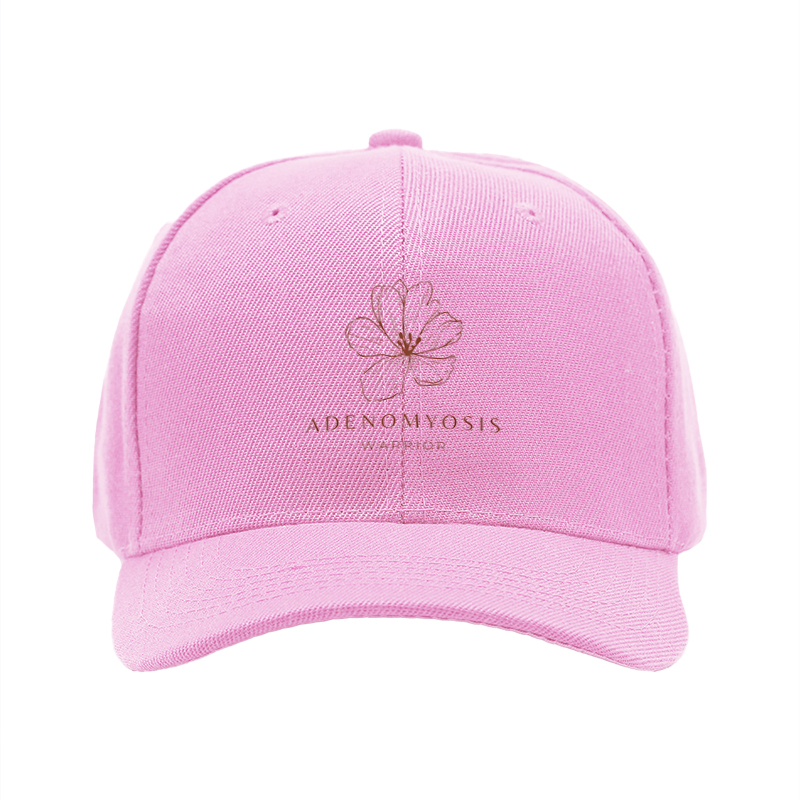 1pc New Baseball Cap with Adenomyosis Warrior Floral Print Unisex Adjustable Hat for Outdoor Activities and Daily Wear Suitable for Adults