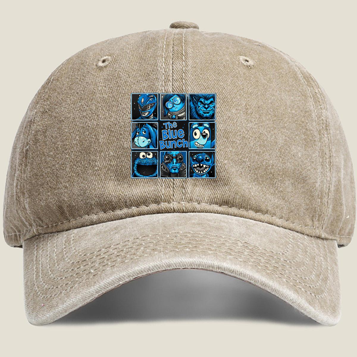The Blue Bunch: A Collection of Blue Characters - Washed Denim - Baseball Cap