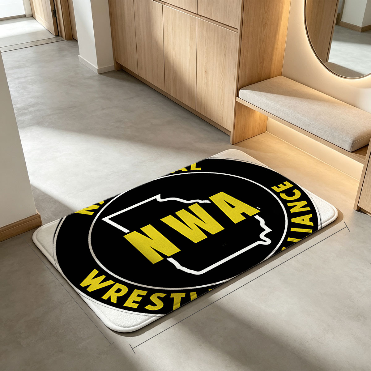 NWA National Wrestling Alliance Logo - Flannel floor mat