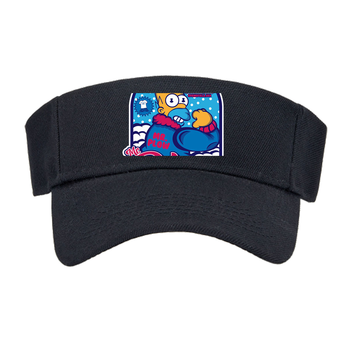 Homer Simpson as Mr. Plow, Springfield USA, KL5-3226, Evergreen Terrace -  Visor cap