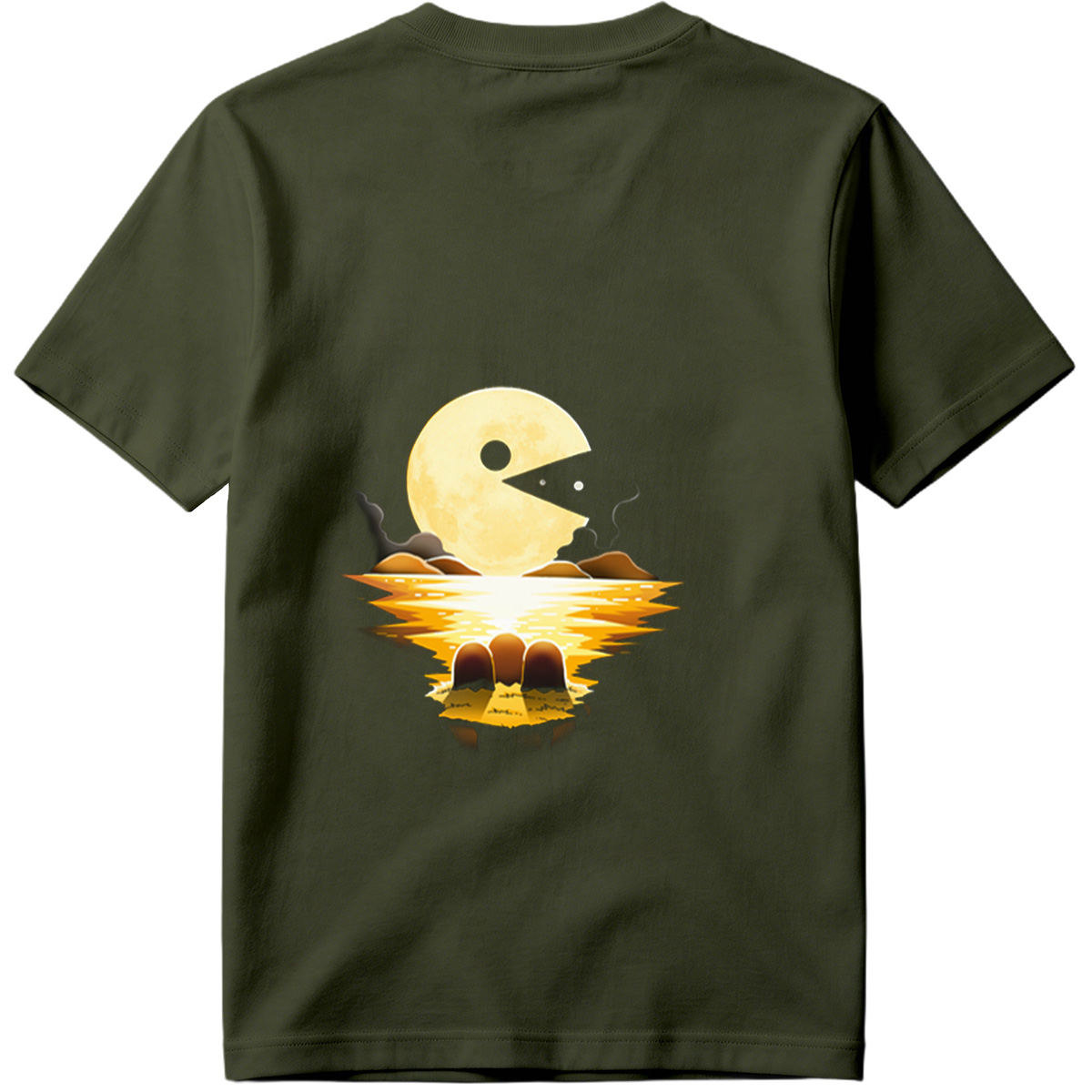 Pac-Man Moon Reflection - Tee