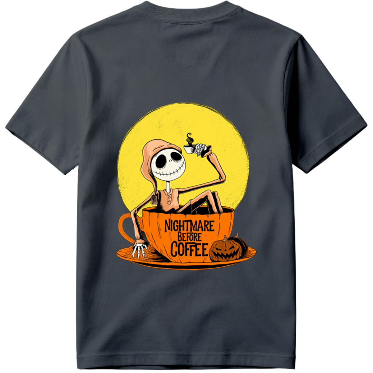 Jack Skellington in Coffee Cup - Nightmare Before Coffee - Tee