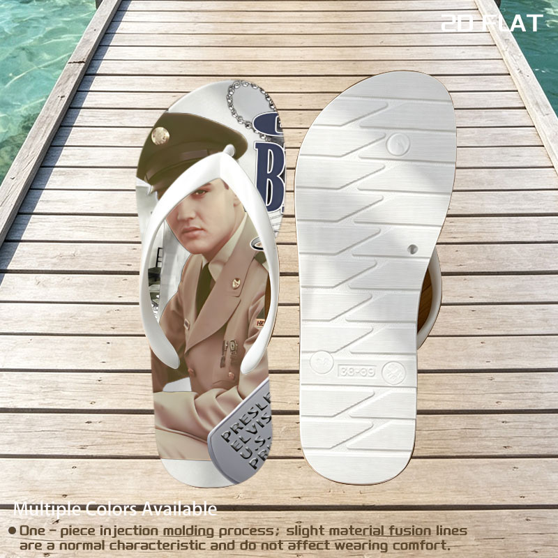 Elvis Presley in G.I. Blues: Army Private, Hell on Wheels -  flip-flops