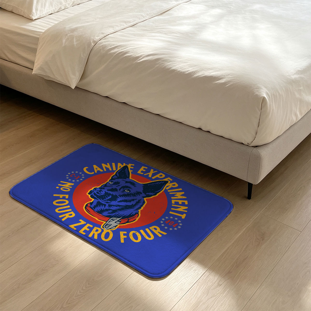 Canine Experiment 404: C-X No. Four Zero Four - Flannel floor mat