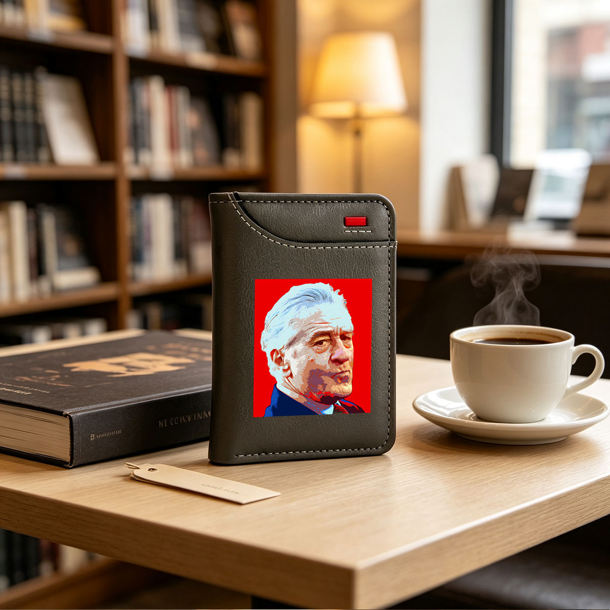Robert De Niro in a Pop Art Style Portrait - Vertical Style Wallet