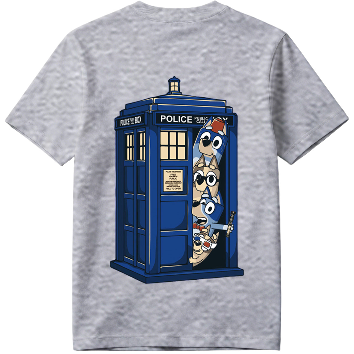 Bluey and Family in the TARDIS - Tee