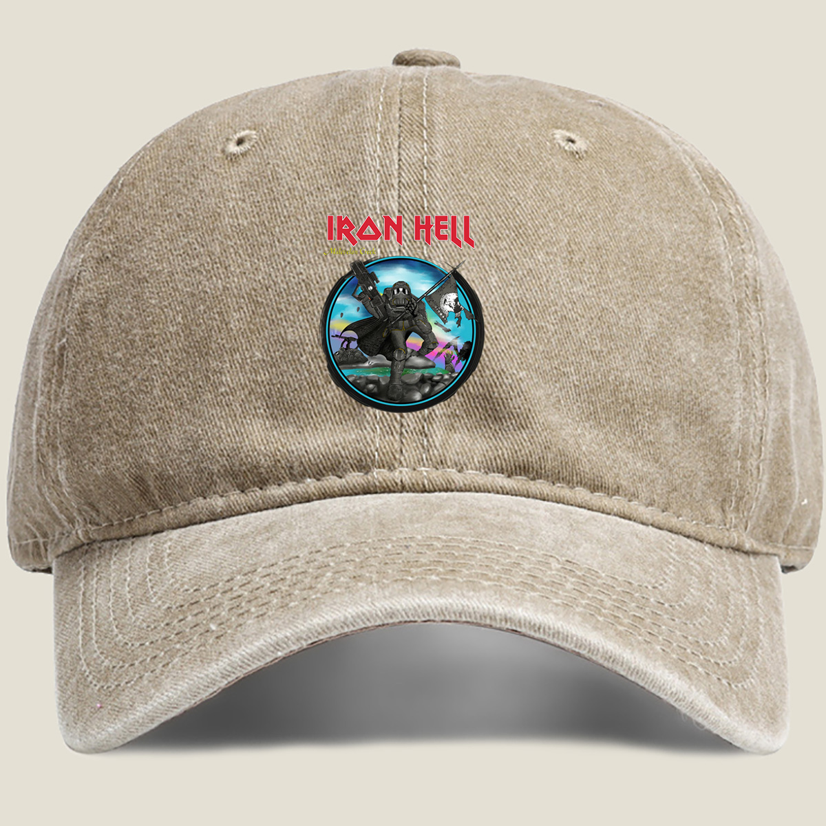 Iron Hell: Malevelon Creek - Washed Denim - Baseball Cap