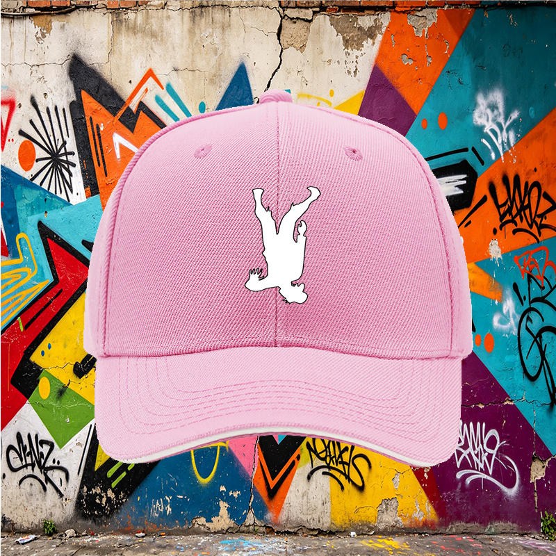 Unisex Classic Sandwich Hat with Zombie Silhouette Print - Perfect for Halloween, Outdoor Events, and Casual Wear - Ideal for Adults Who Love Horror Themes and Unique Fashion Statements