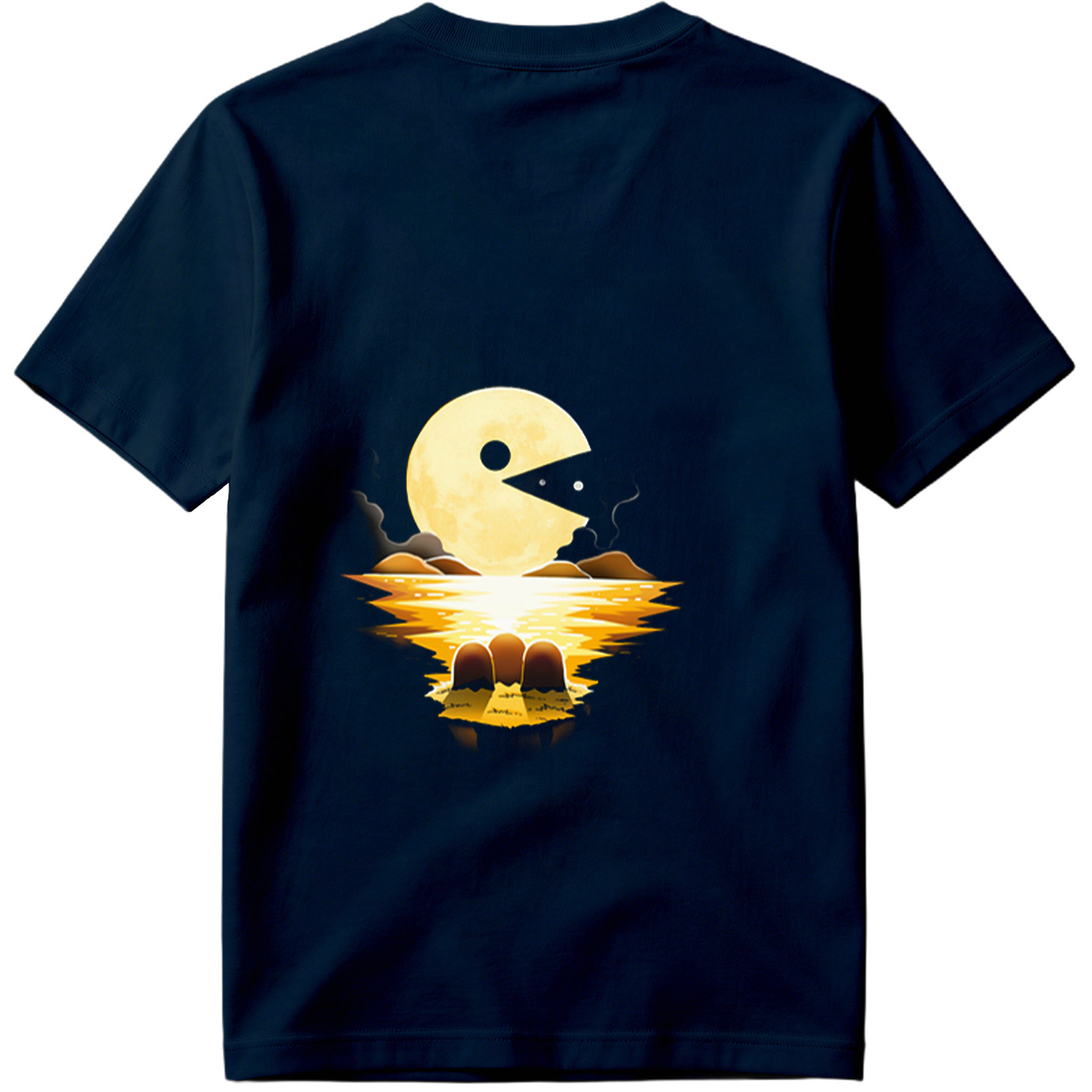Pac-Man Moon Reflection - Tee