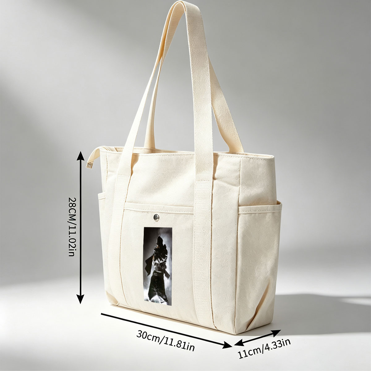 Mortal Kombat - Scorpion in Action Pose with Smoke Background - Multi-pocket bags
