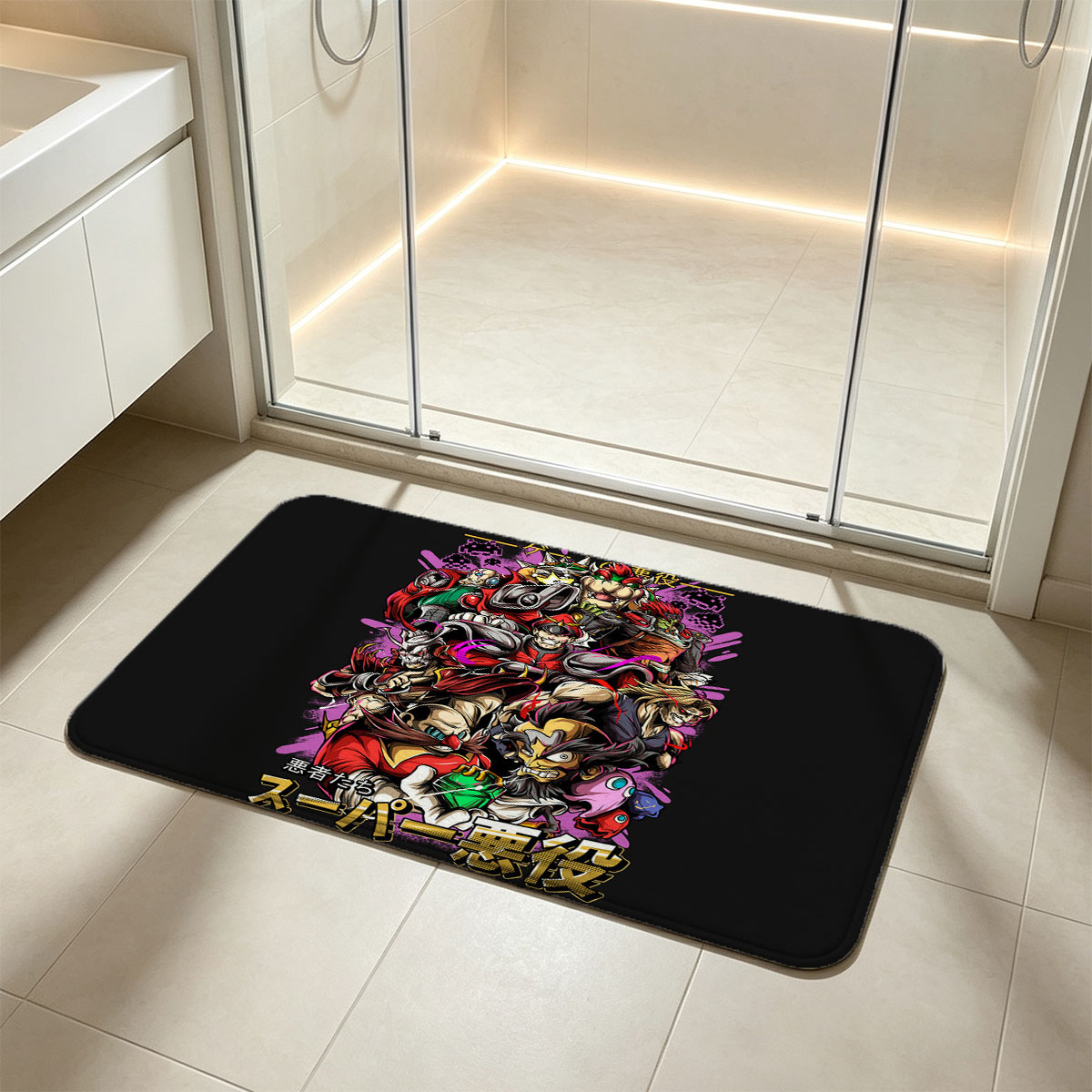 Super Villains: Iconic Antagonists from Classic Video Games - Flannel floor mat
