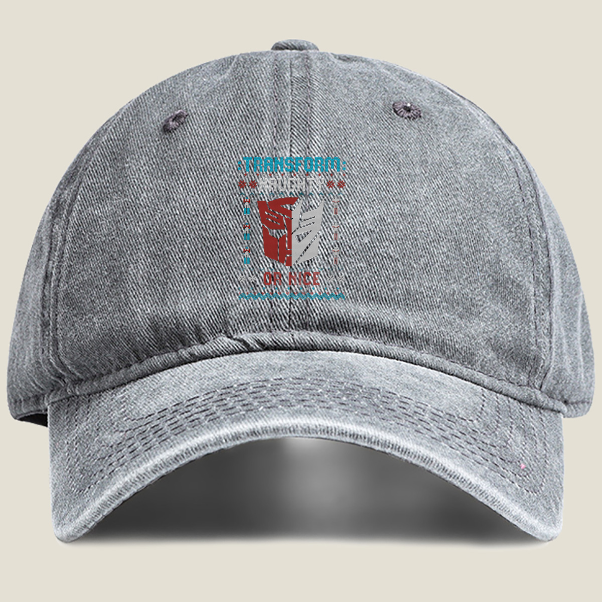 Transformers: Naughty or Nice - Washed Denim - Baseball Cap