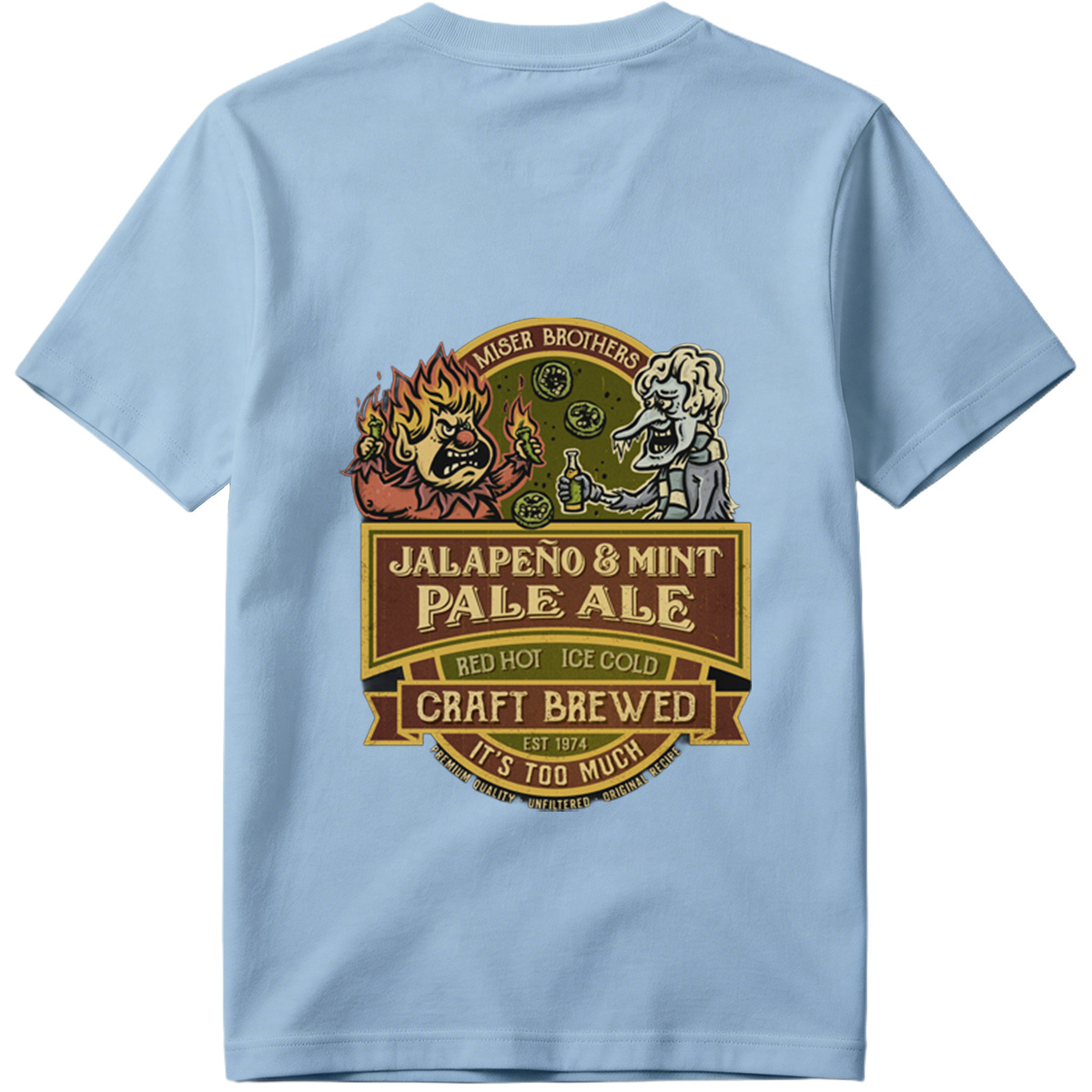Miser Brothers Jalapeno & Mint Pale Ale Craft Brewed - Tee