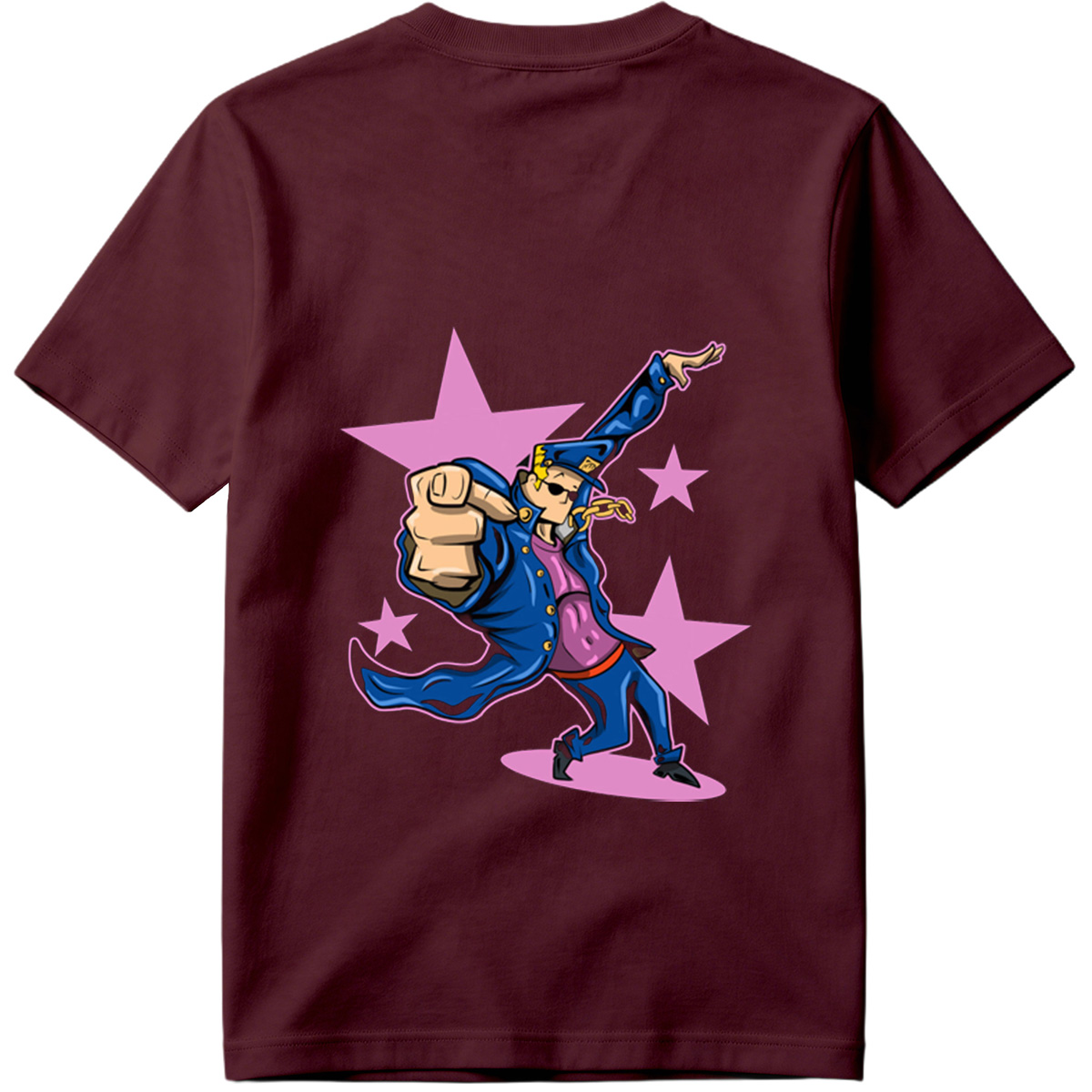 Gangster Mickey in Blue Coat and Hat, Dancing with Stars Background - Tee