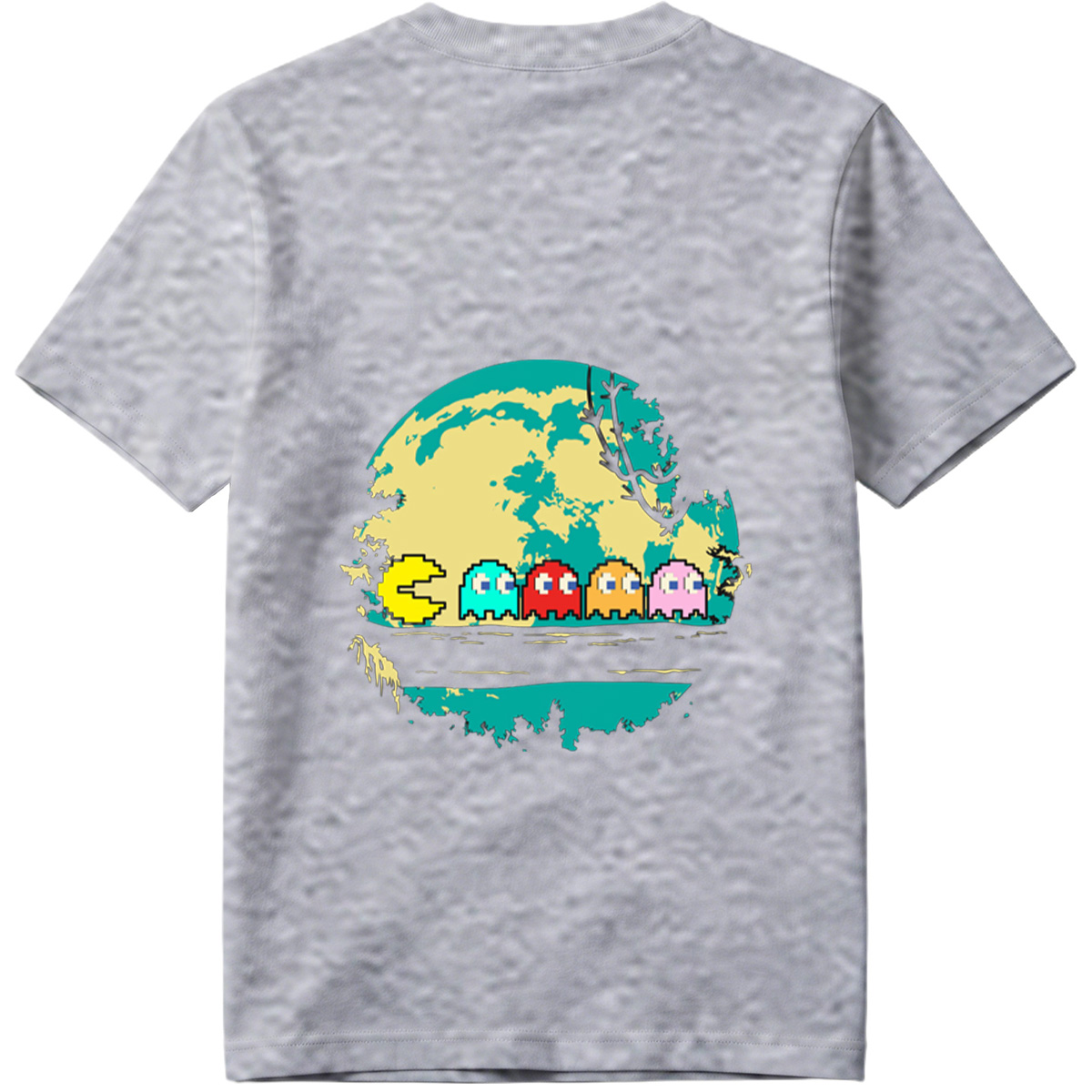 Pac-Man and Ghosts Under the Moon - Tee