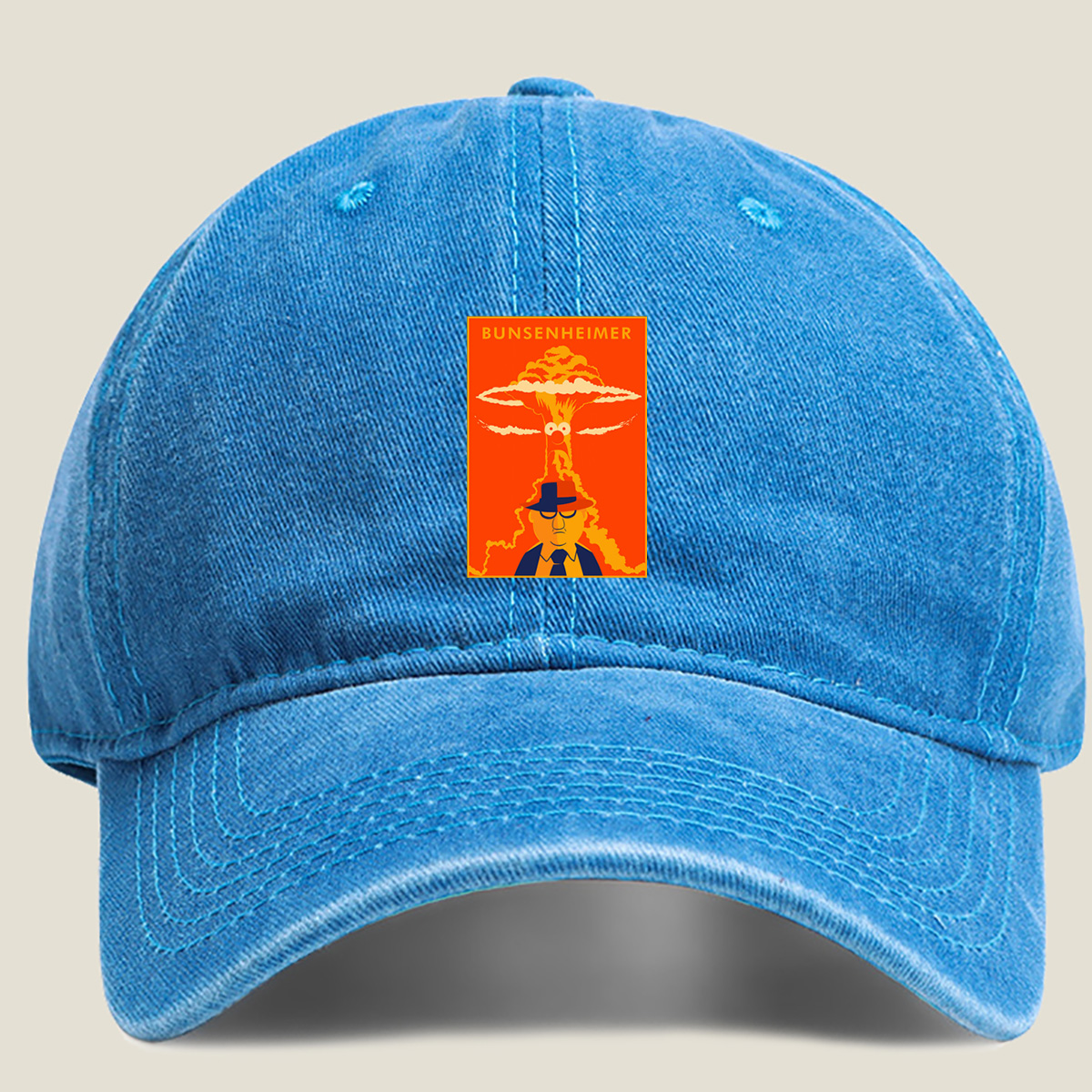 Bunsenheimer: The Explosive Scientist - Washed Denim - Baseball Cap