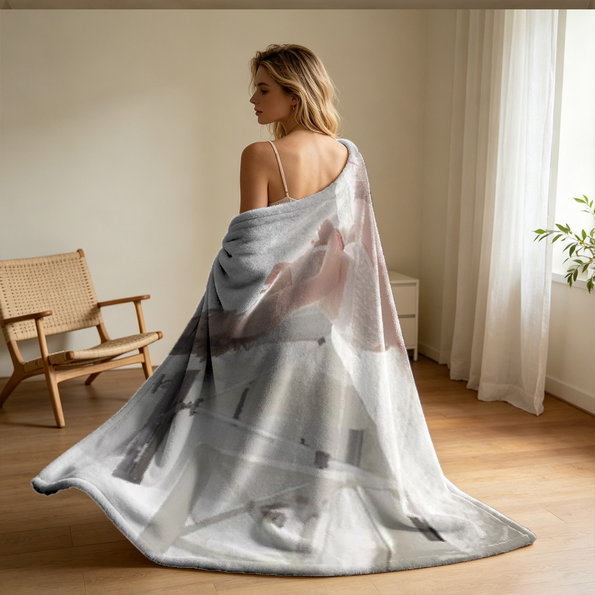 Nurse Cosplay Bound and Syringe Tease - Blanket