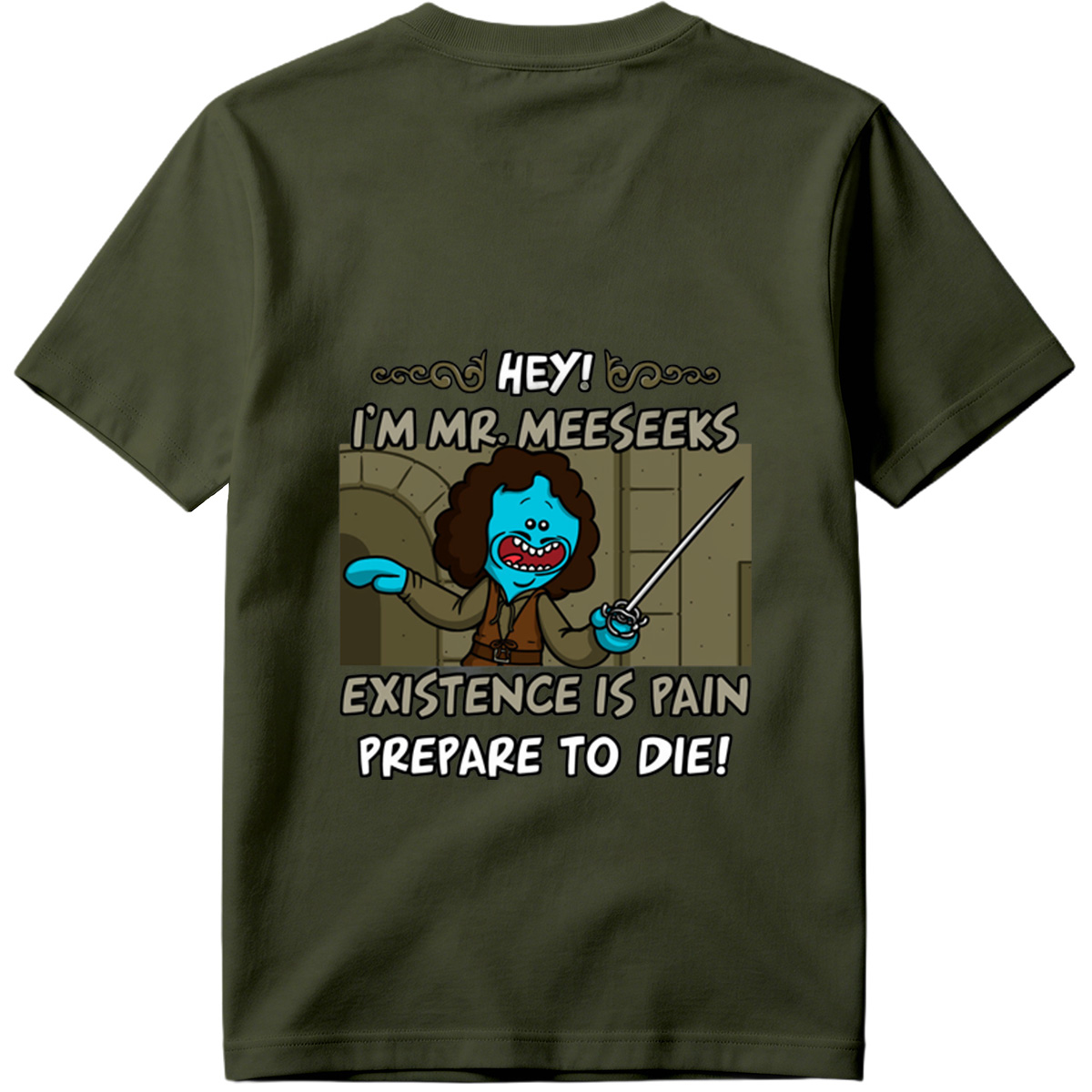 Mr. Meeseeks from Rick and Morty: Existence is Pain, Prepare to Die! - Tee